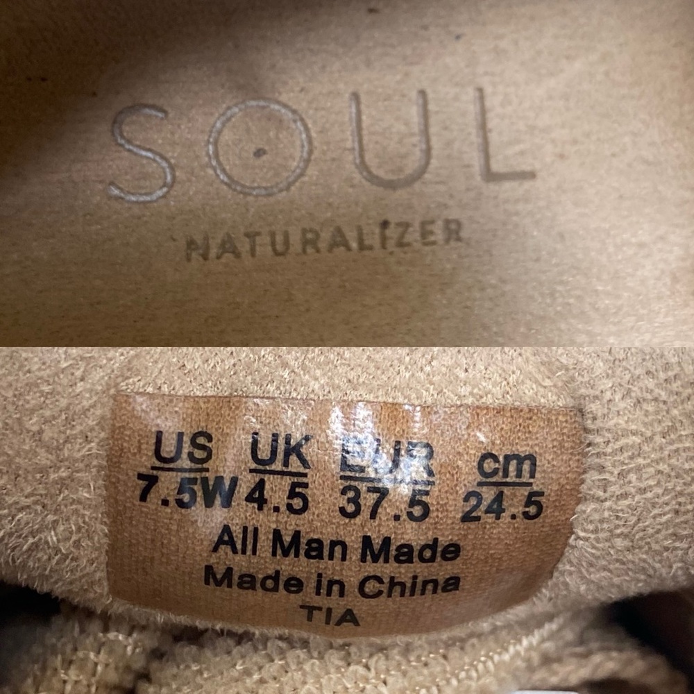 SOUL Naturalizer TIA Slip-On Sneaker Size 7.5W Mushroom Synthetic Size 7.5W - Picture 11 of 12